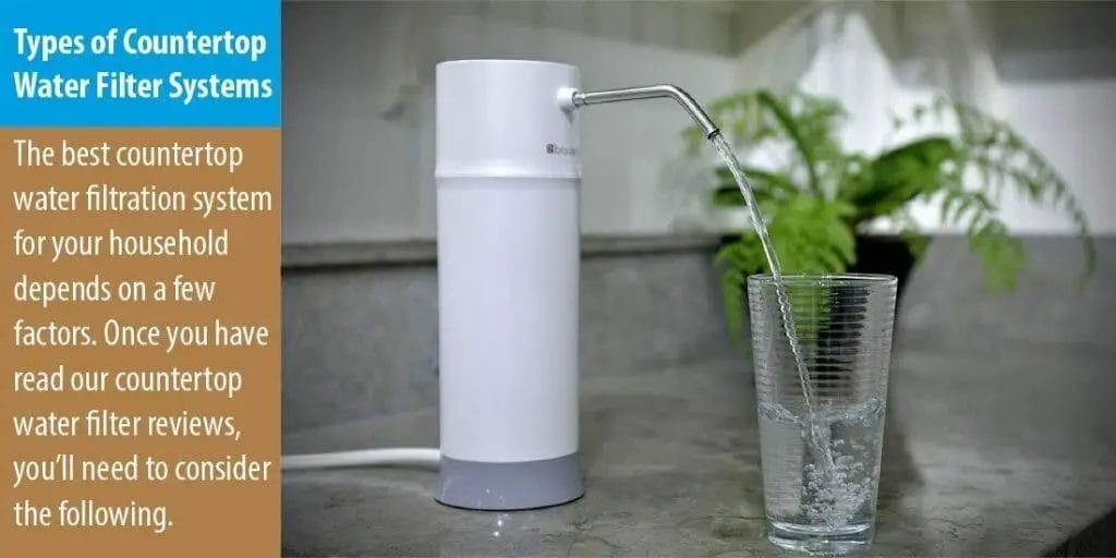 Types of Countertop Water Purifiers