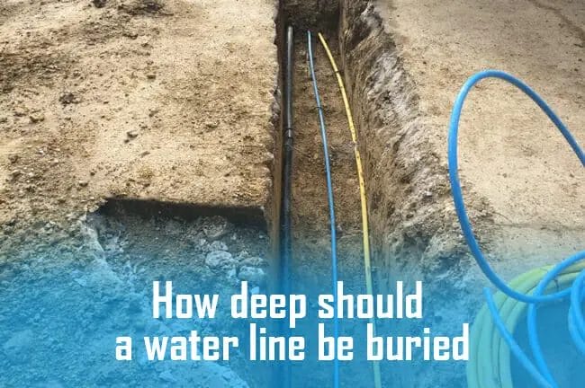 How deep should a water line be buried waterev