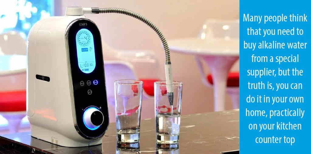 Producing alkaline water in your home