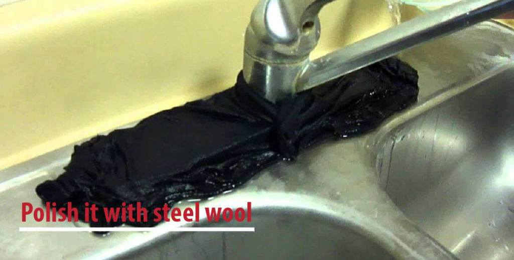 How To Get Rid Of Hard Water Stains On Glass! Real Secret To Clean Hard Water Spots 3 Polish it with steel wool