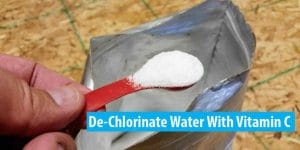 how to dechlorinate water with vitamin c