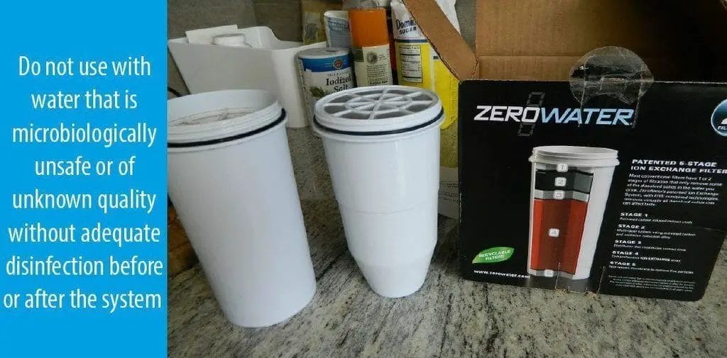 Installation of zero water filter