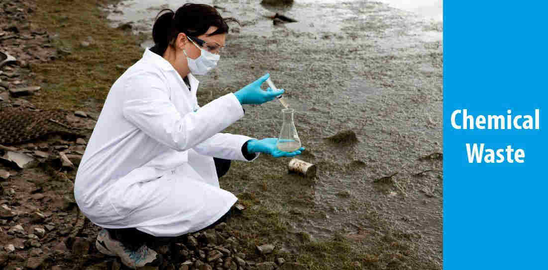 What are the causes of water pollution-Chemical waste