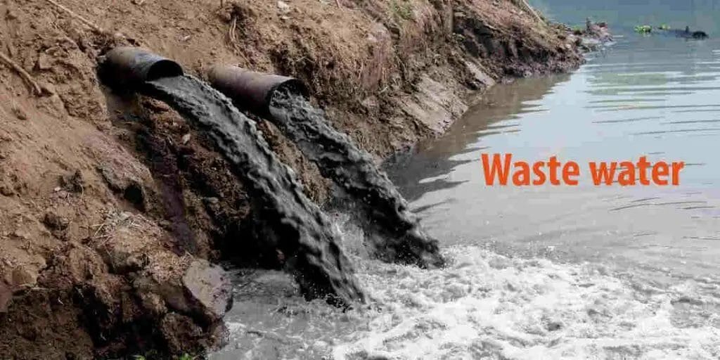 What are the causes of water pollution-Wastewater