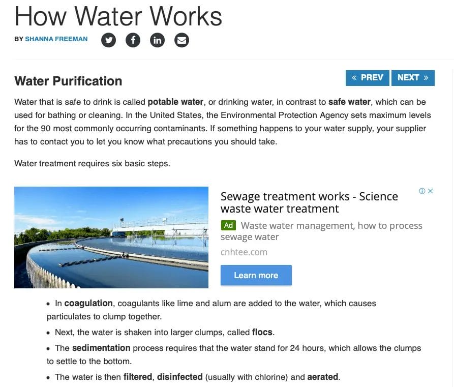 How Water Works