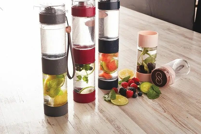 How do fruit infused water bottles work