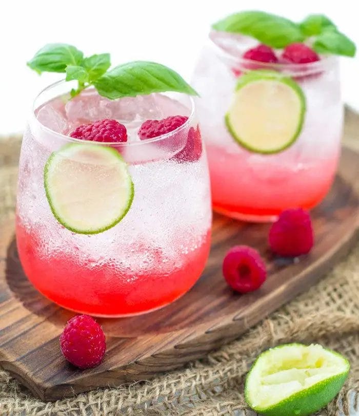Raspberry-And-Lime Raspberry and lime