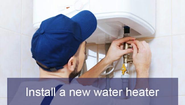 install a new water heater