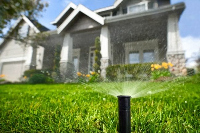 How long does it take for sprinklers to provide an inch of water