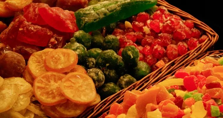History of candied fruit