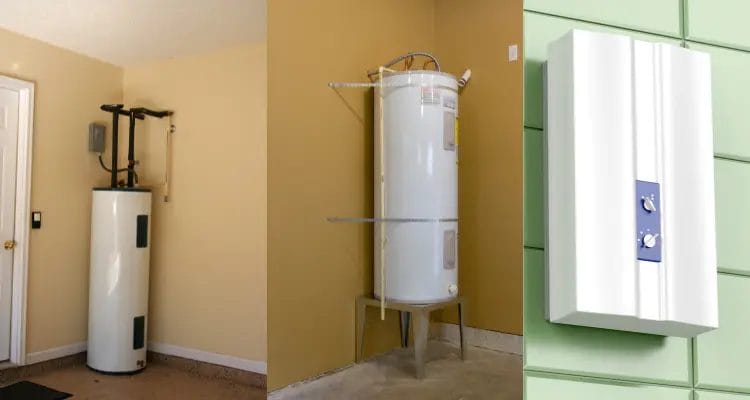 What are the different types of water heaters?