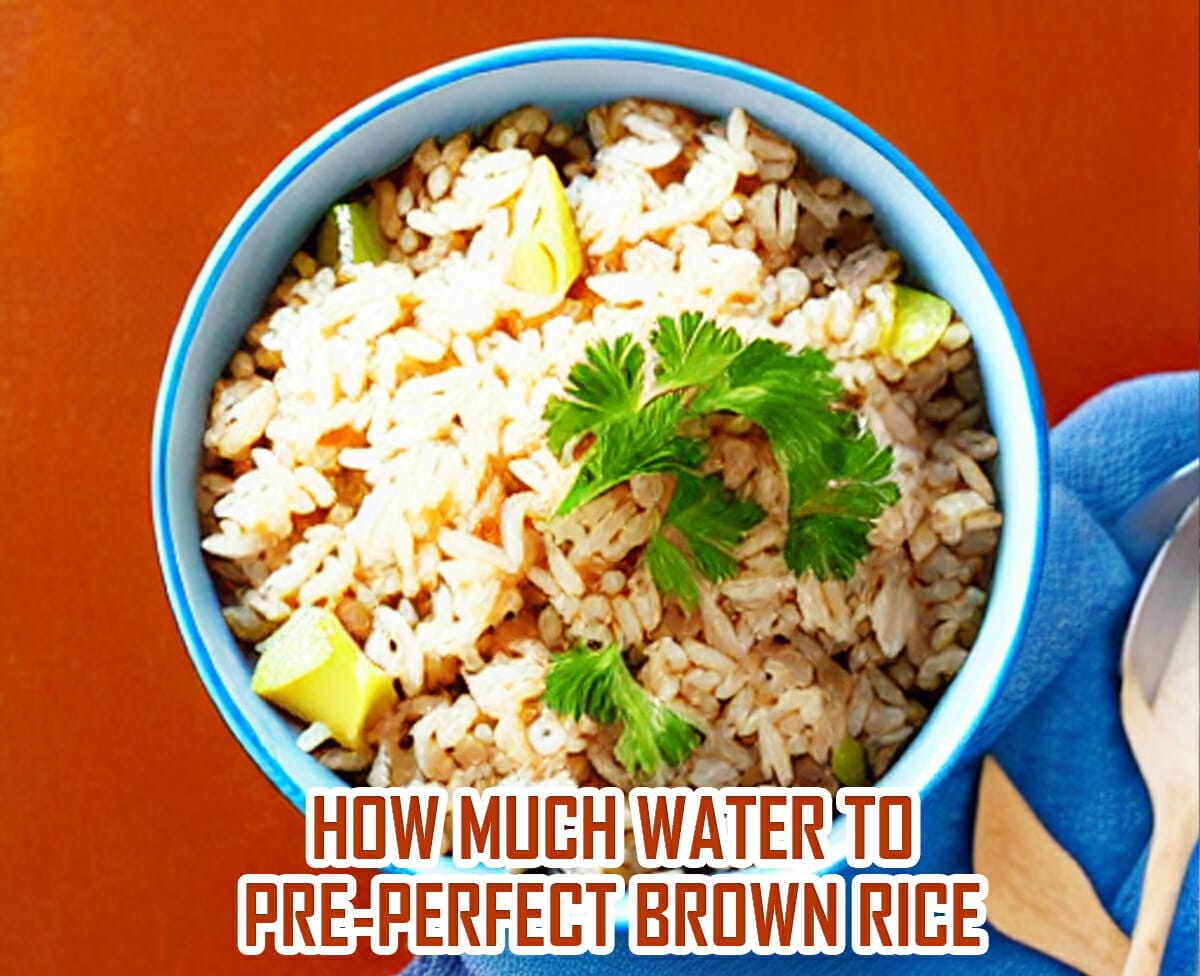 How Much Water To Pre-Perfect Brown Rice (The Best Brown Rice Recipe)