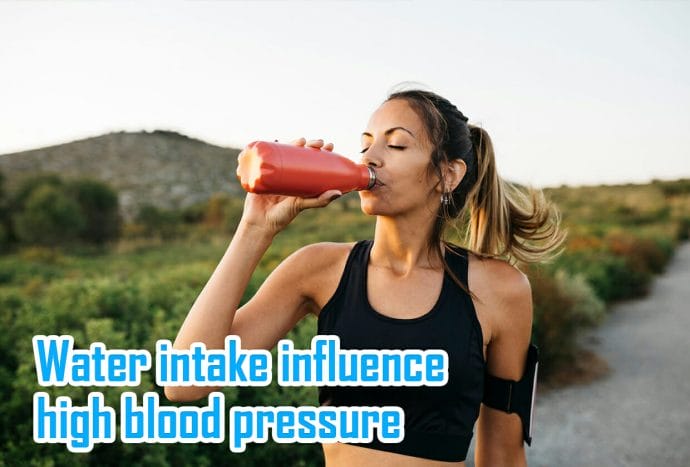 water intake influence high blood pressure