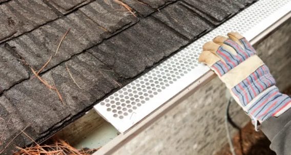 Install a gutter guard (and keep them clear)